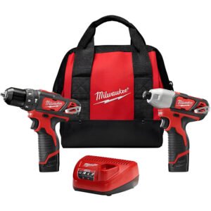 Milwaukee M12 12V Hammer Drill/Impact Driver Combo Kit 2 Tool