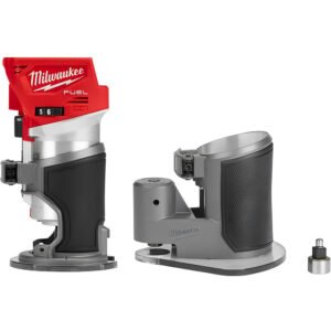 Milwaukee M18 FUEL Compact Router with Offset Base (Bare Tool)